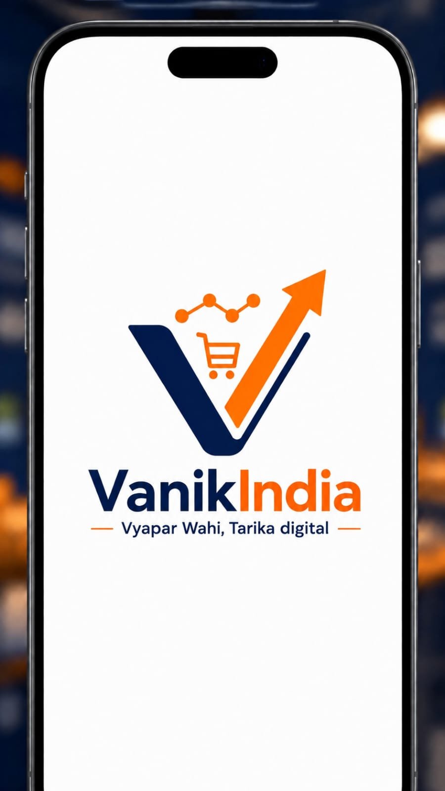 VanikIndia mobile app splash screen